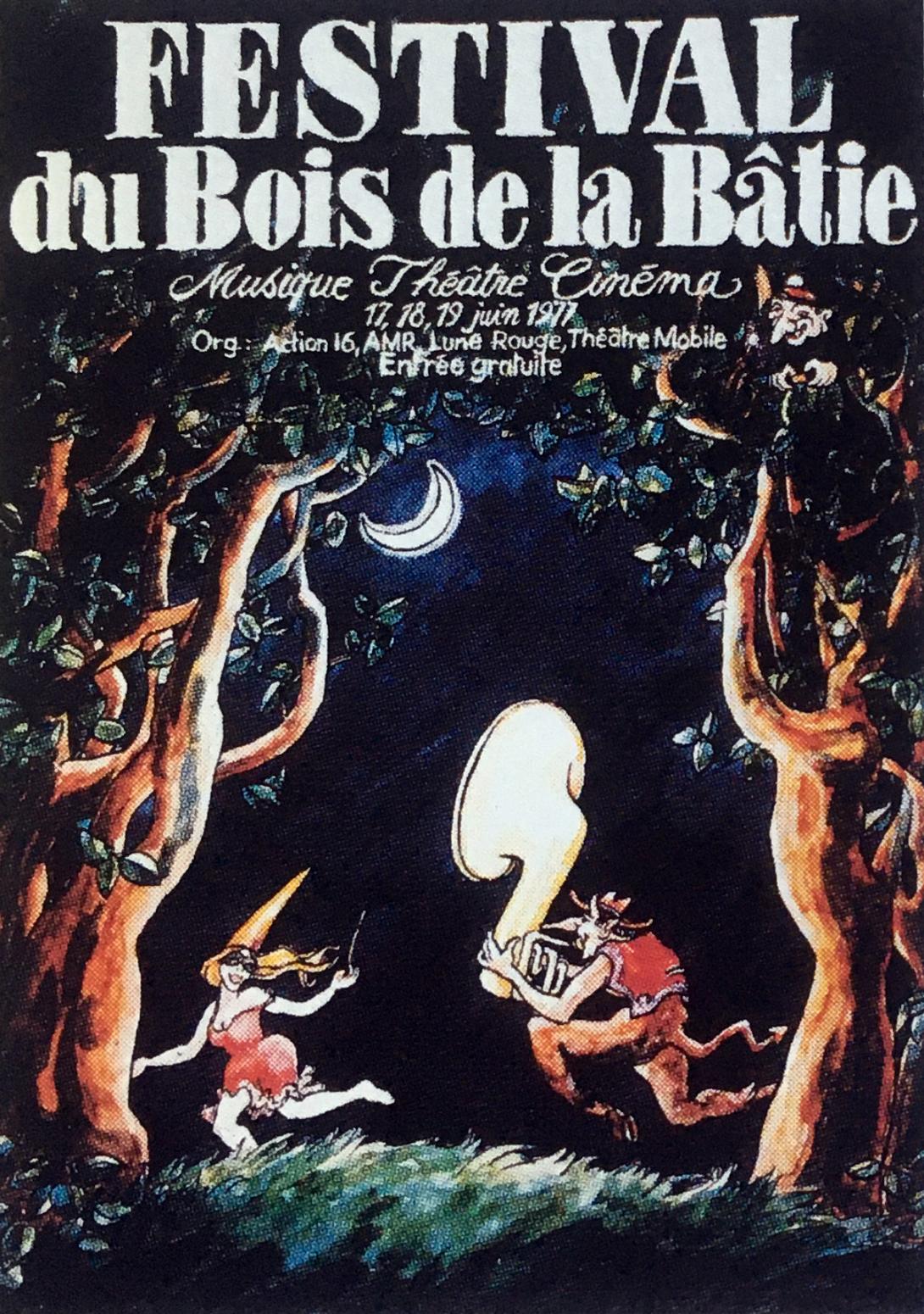 Affiche 1977 Festival La Bâtie